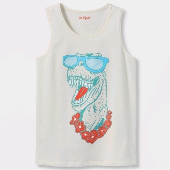 3/$15- 2pk Cat & Jack Boy's Graphic Tank Tops• L (12-14) - Picture 2 of 12